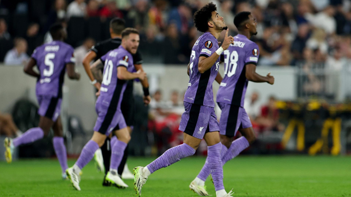 El guajiro Luis Díaz anotó el 1-2 del Liverpool ante el Lask Linz austriaco.
