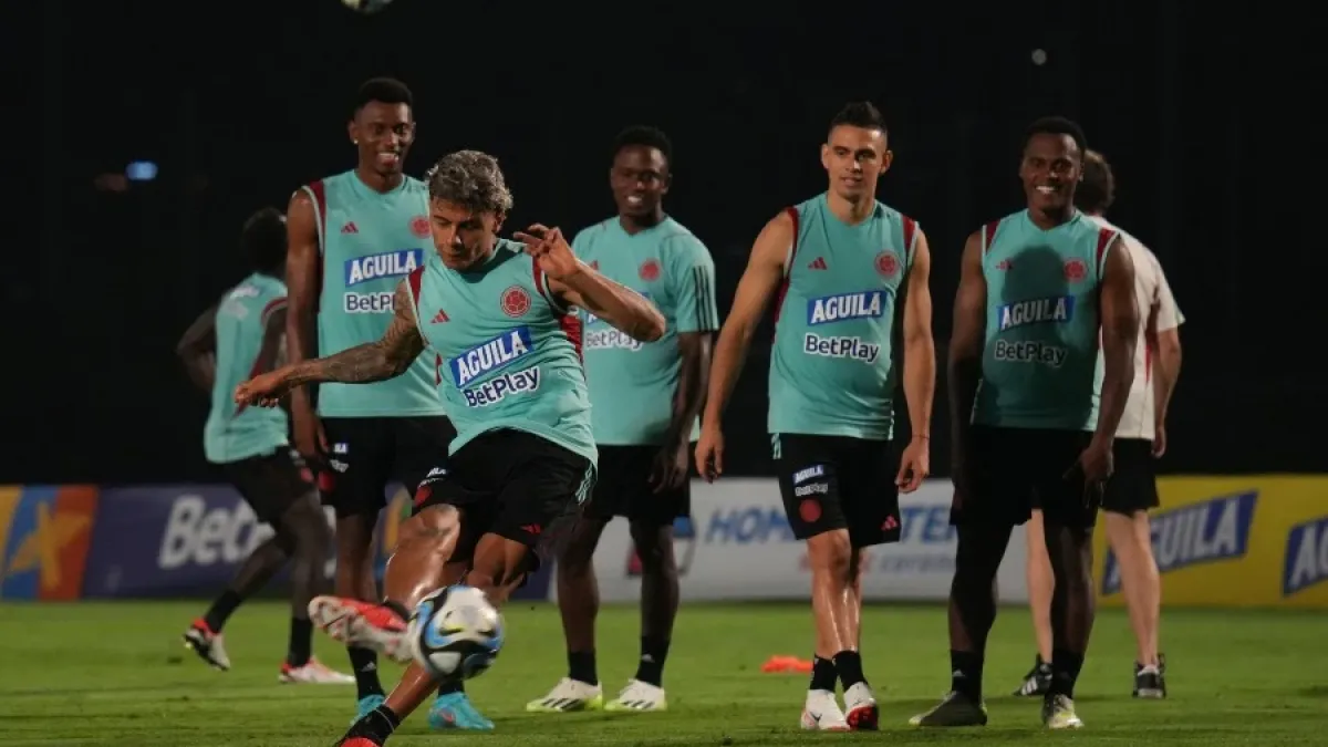 Entrenamiento de la Selección Colombia en Barranquilla. 