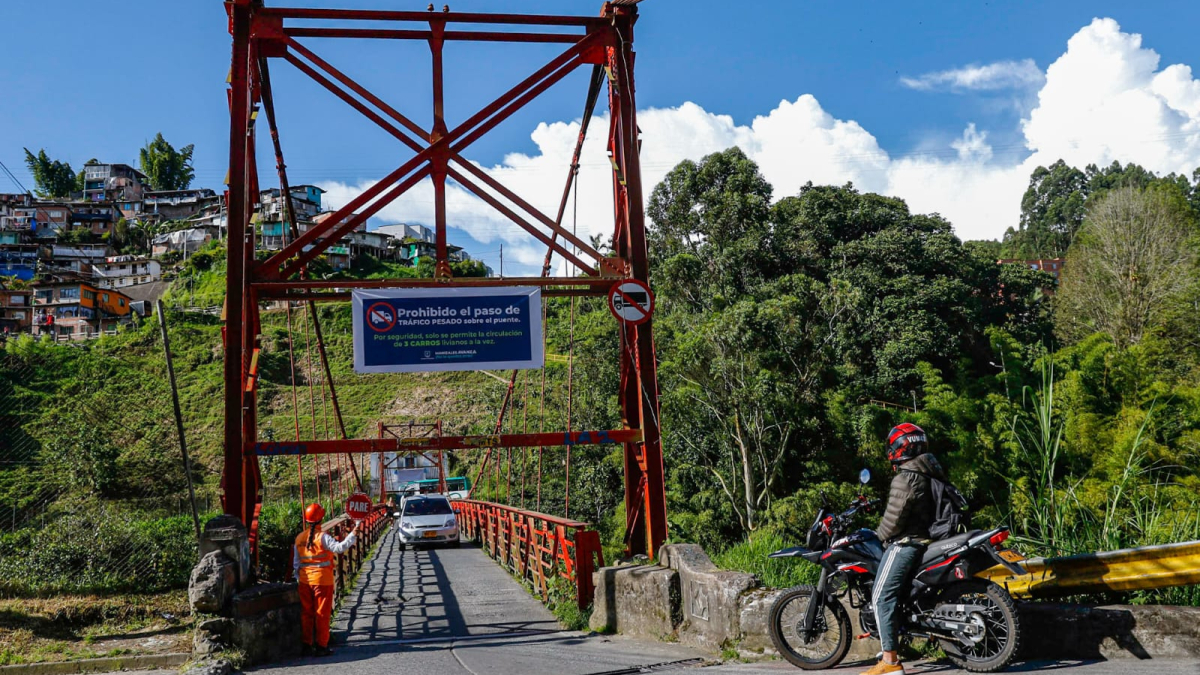  Desde este lunes, 11 de septiembre, comenzarán nuevas obras de mantenimiento en el puente Olivares de Manizales.