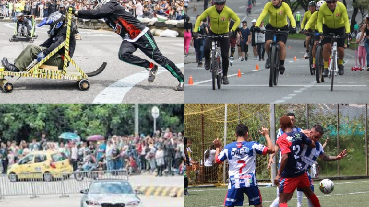 Hay automovilismo, carritos de balineras, fútbol, torneos de fin de año y ciclomontañismo.