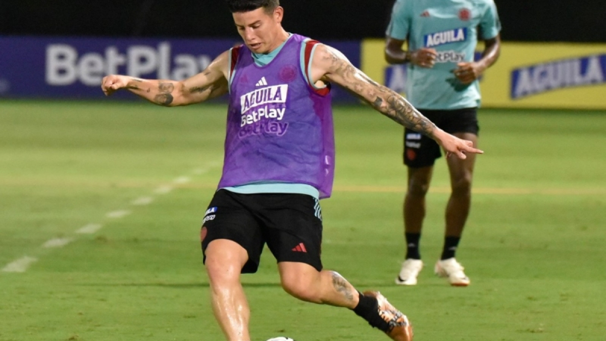James Rodríguez, el 10 de la Selección. Hoy reciben a Uruguay en la tercera jornada de las Eliminatorias.