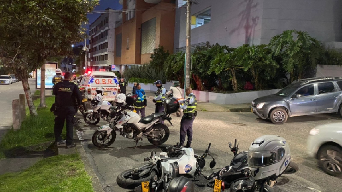 Agente de tránsito fue agredido por motociclista; ya son 10 casos en Manizales 