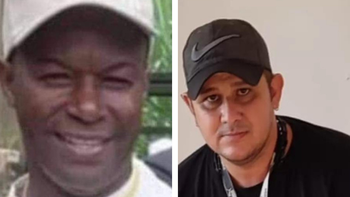 Argemiro Mayo (izquierda), líder social de Mutatá (Antioquia), y Geovanny Luna, líder del barrio Antonia Santos de Cúcuta.