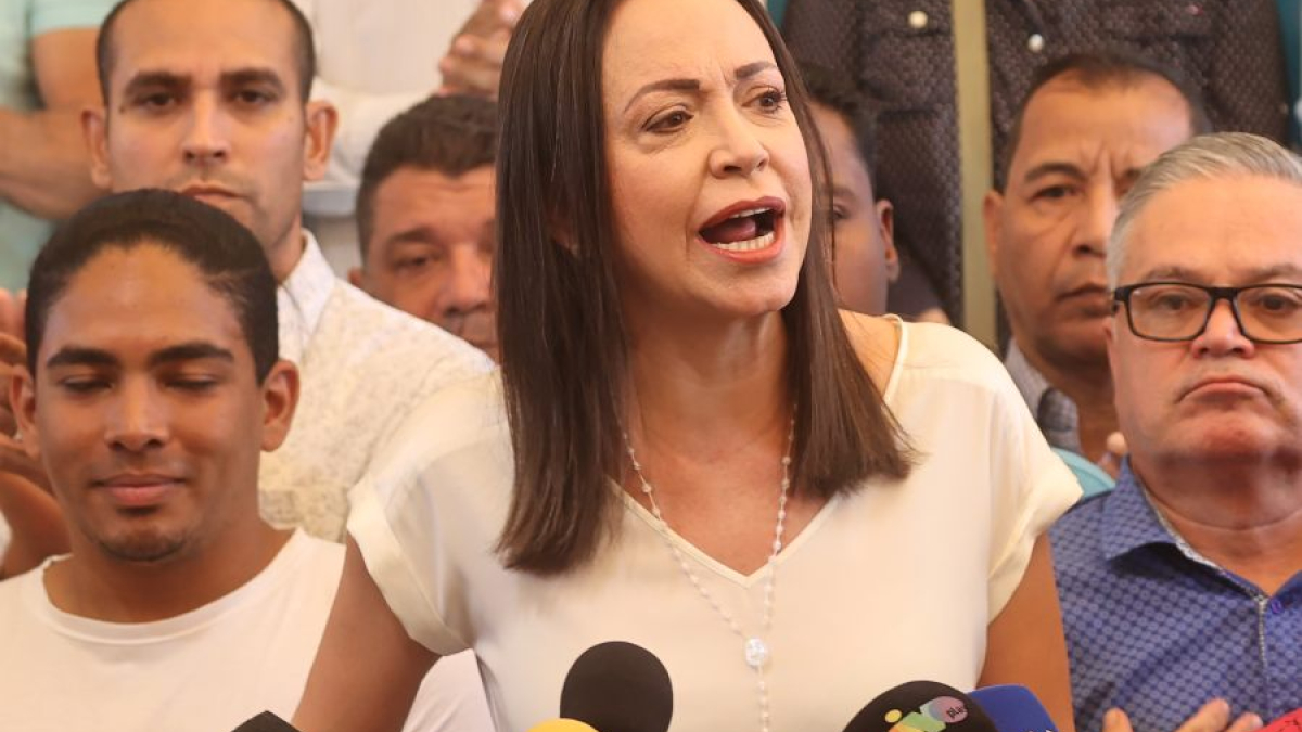 María Corina Machado, líder opositora de Nicolás Maduro.