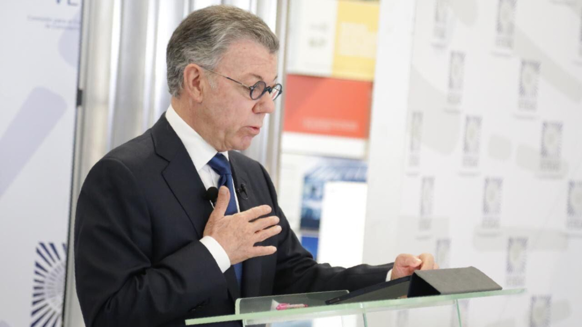 El expresidente Juan Manuel Santos.