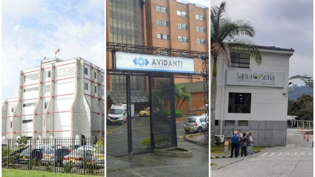 SES Hospital Universitario de Caldas, Clínica Avidanti y Hospital Departamental Santa Sofía.