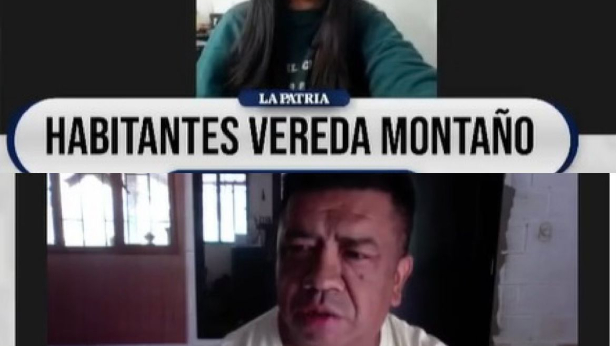Raúl Silva y Luisa Fernanda Silva, habitantes de la vereda Montaño de Villamaría (Caldas). 