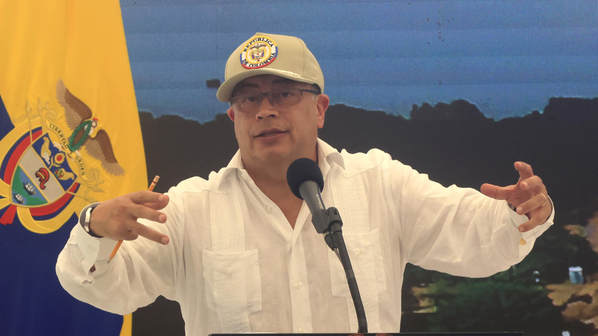El presidente de Colombia, Gustavo Petro, en Cartagena durante presentación de un ecoparque solar de Ecopetrol planteó que en el 2025 presentará una nueva reforma tributaria.