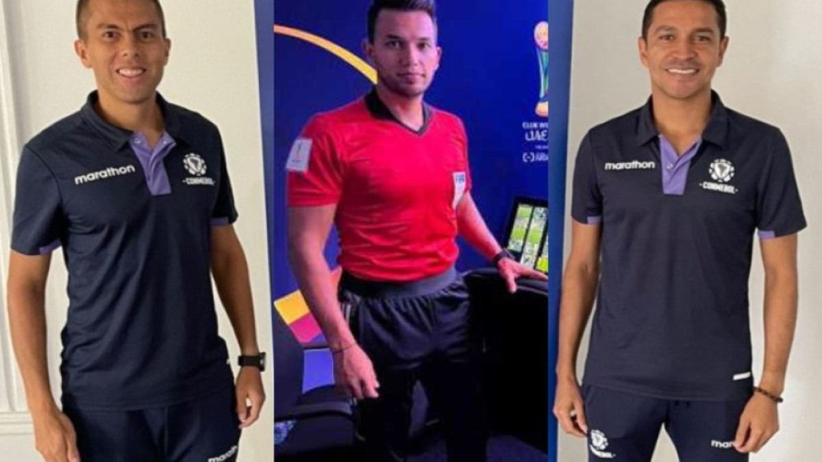Jhon Alejandro Gallego, Nicolás Gallo y John Alexánder León son los tres árbitros de Caldas que estarán en la Copa América 2024.