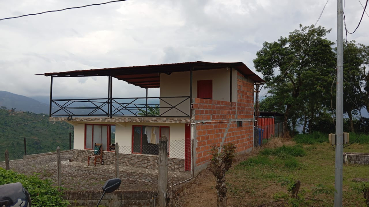 La casa de Edilberto Galeano, el hombre que hallaron muerto en San Bartolomé.