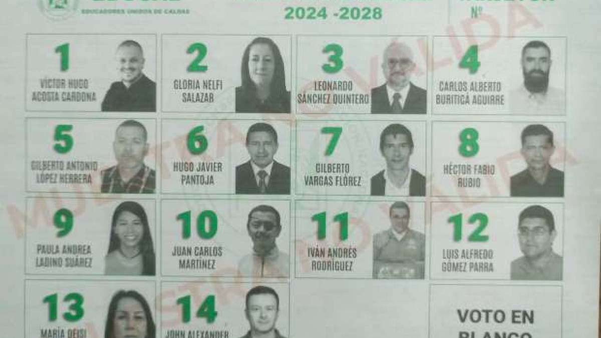 14 planchas buscan llegar a la Junta Directiva del sindicato de maestros de Caldas (Educal). La jornada electoral se cumplirá el viernes.