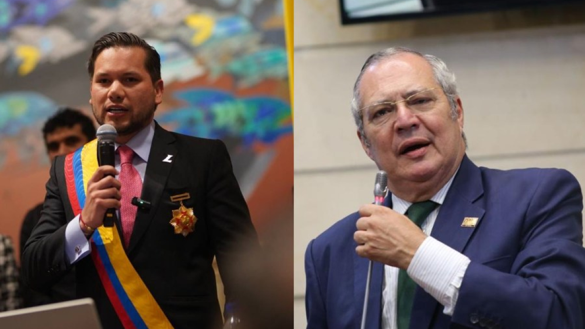 Presidentes de la Cámara de Representantes, Andrés Calle; y del Senado, Iván Name. 