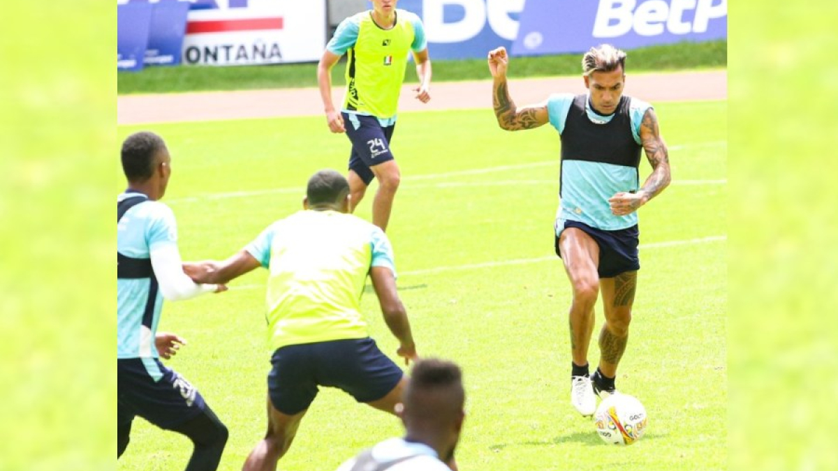 Entrenamiento del Once Caldas.