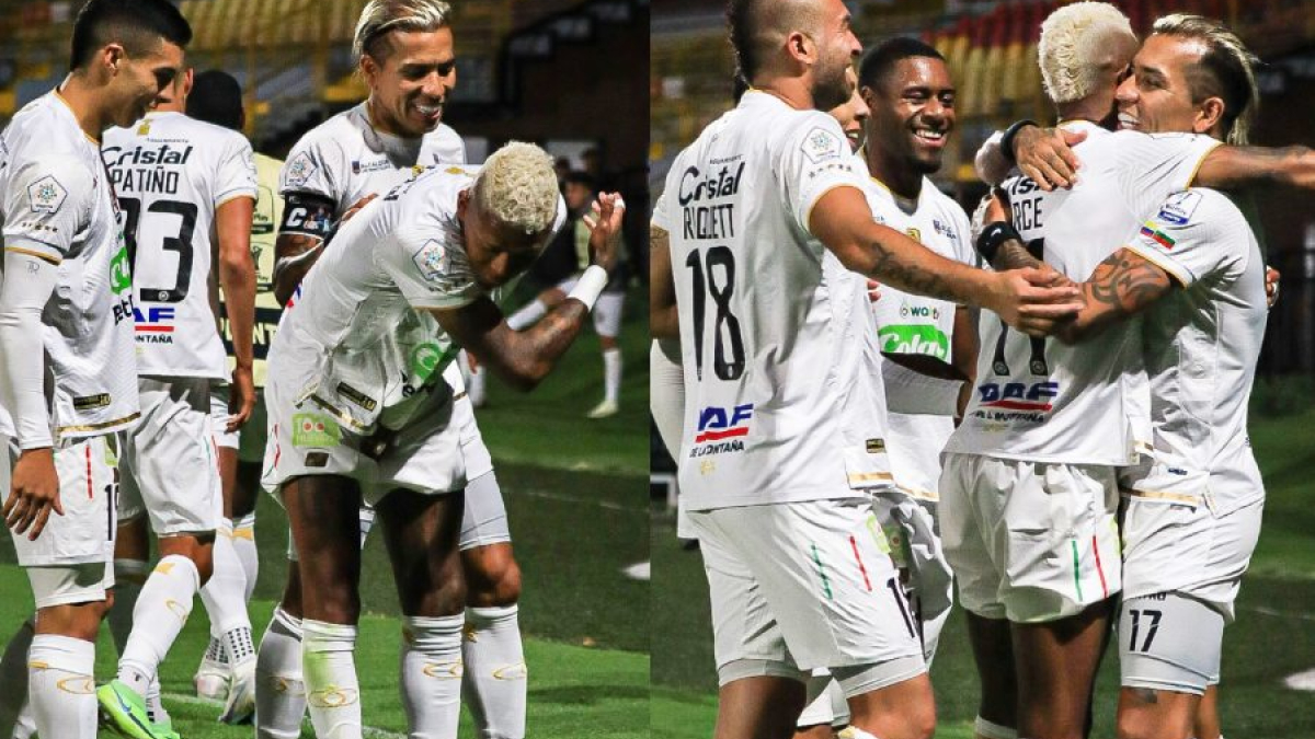 La celebración del gol del ecuatoriano Billy Arce. 