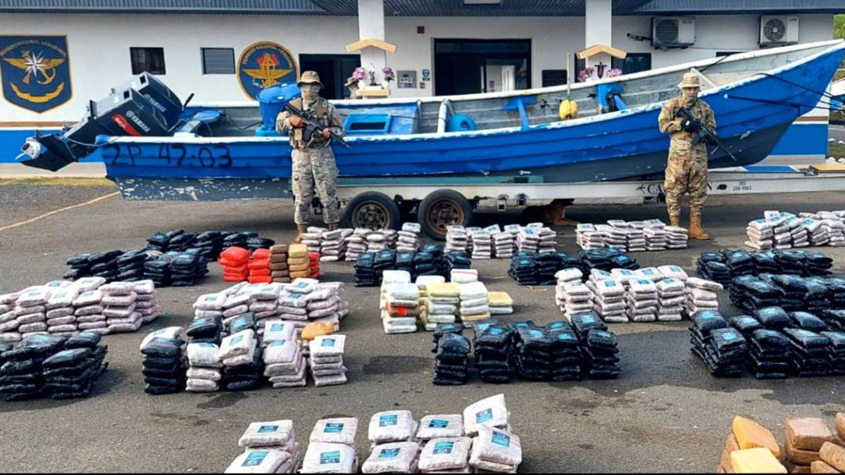 Foto de referencia de incautación de droga en Panamá.