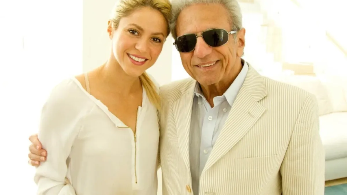 Shakira y su padre, William Mebarak Chadid.