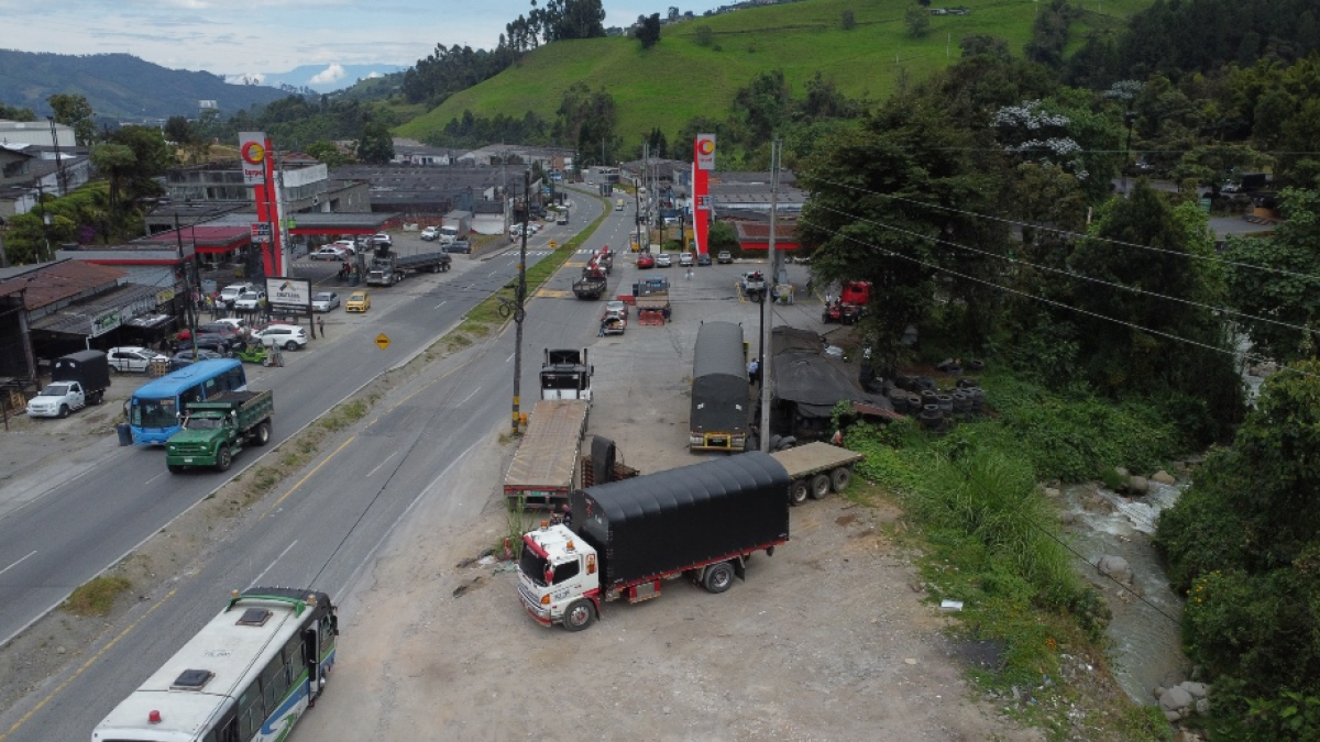 Este es el predio que hoy está en proceso de expropiación para construir el retorno pendiente del Invías, en el sector de Maltería (Manizales).