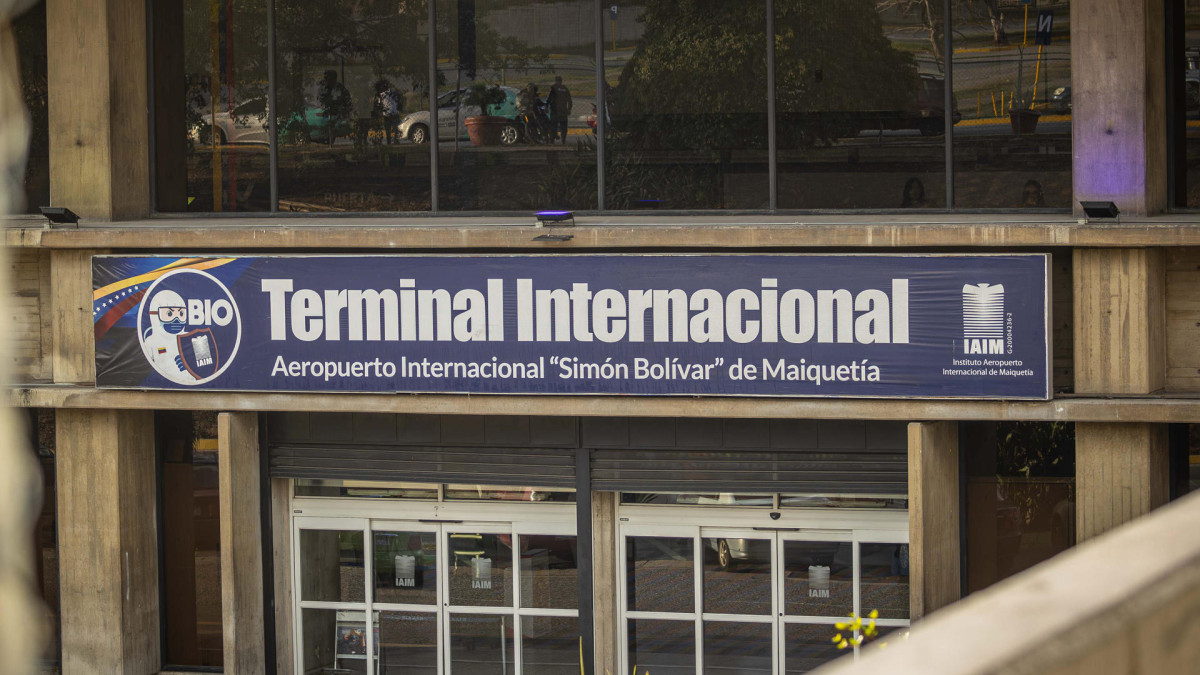 Terminal Internacional del Aeropuerto Simón Bolívar este viernes en Vargas (Venezuela)
