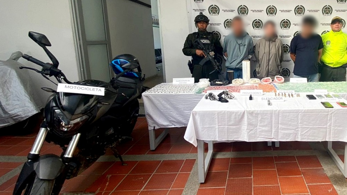 La Policía de Antioquia capturó a cuatro miembros de el Mesa en Sonsón, Antioquia.
