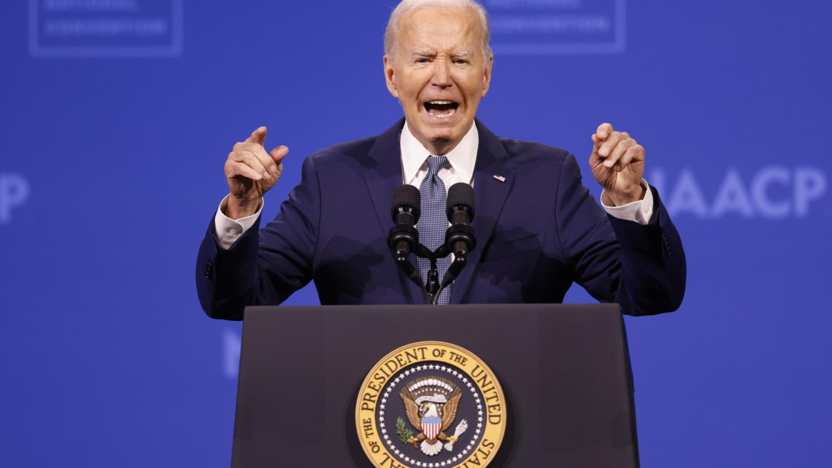 Joe Biden, presidente de Estados Unidos y precandidato del Partido Demócrata a las elecciones.