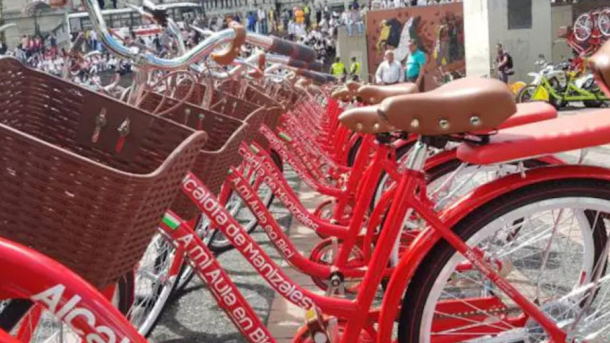 Así eran las bicicletas que hicieron parte de una estrategia del Plan de Desarrollo 2016-2019 “Manizales Más Oportunidades” .