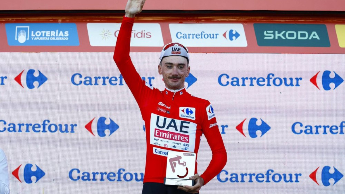  El ciclista estadounidense, Brandon Mcnulty, primer lider de la Vuelta a España. 