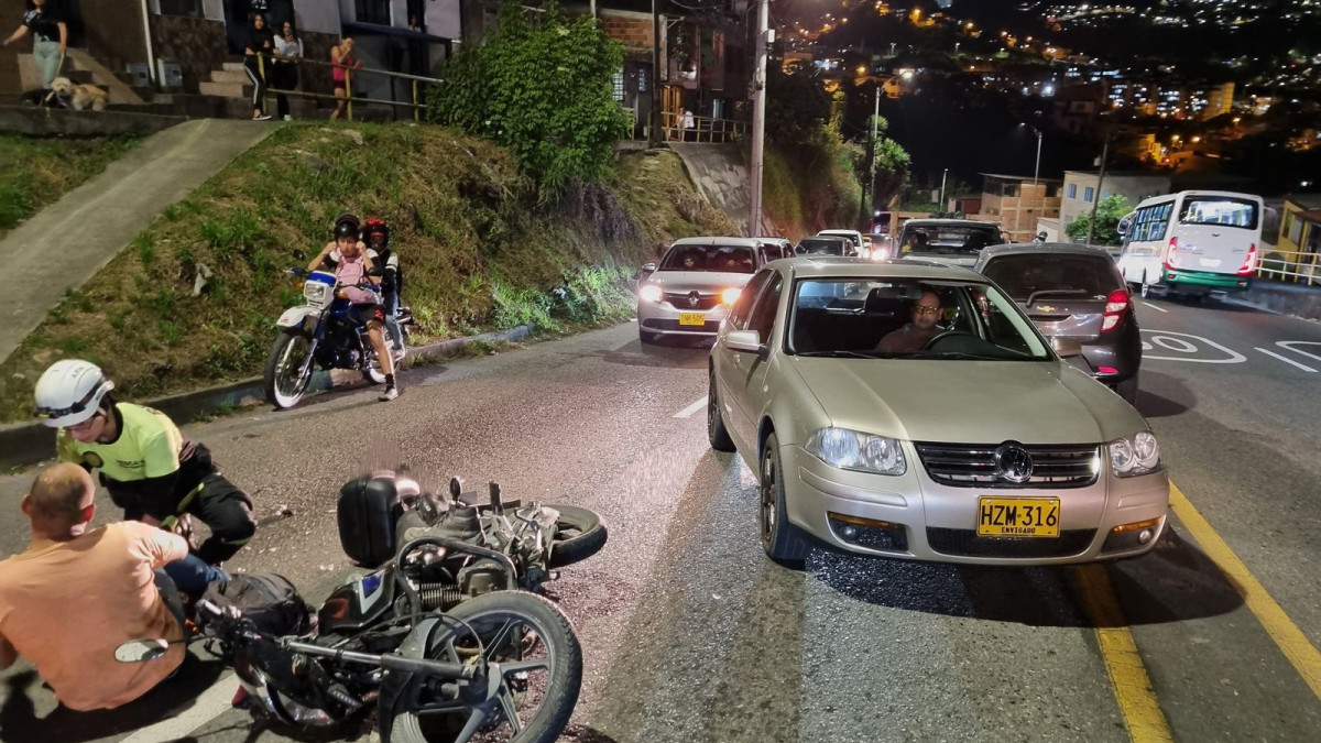 El accidente ocurrió frente al barrio El Paraíso.