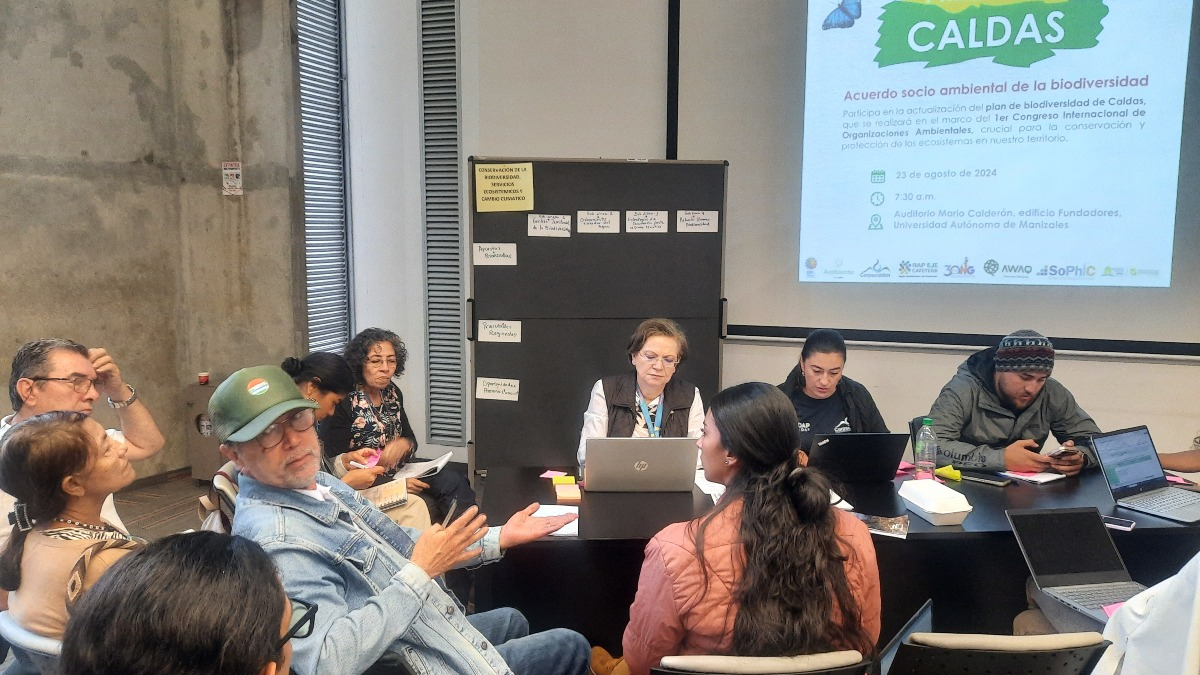 Alrededor de 100 ONG ambientales de Colombia y otros países se reunieron durante esta semana en Manizales. Este viernes, el turno fue para los líderes en Caldas, que dieron sus ideas para construir el Plan de Biodiversidad del departamento para la próxima década.