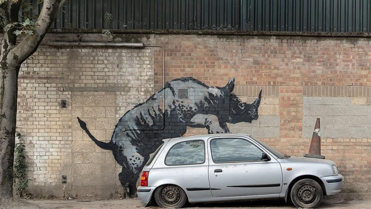 Rinoceronte de Bansky en Londres