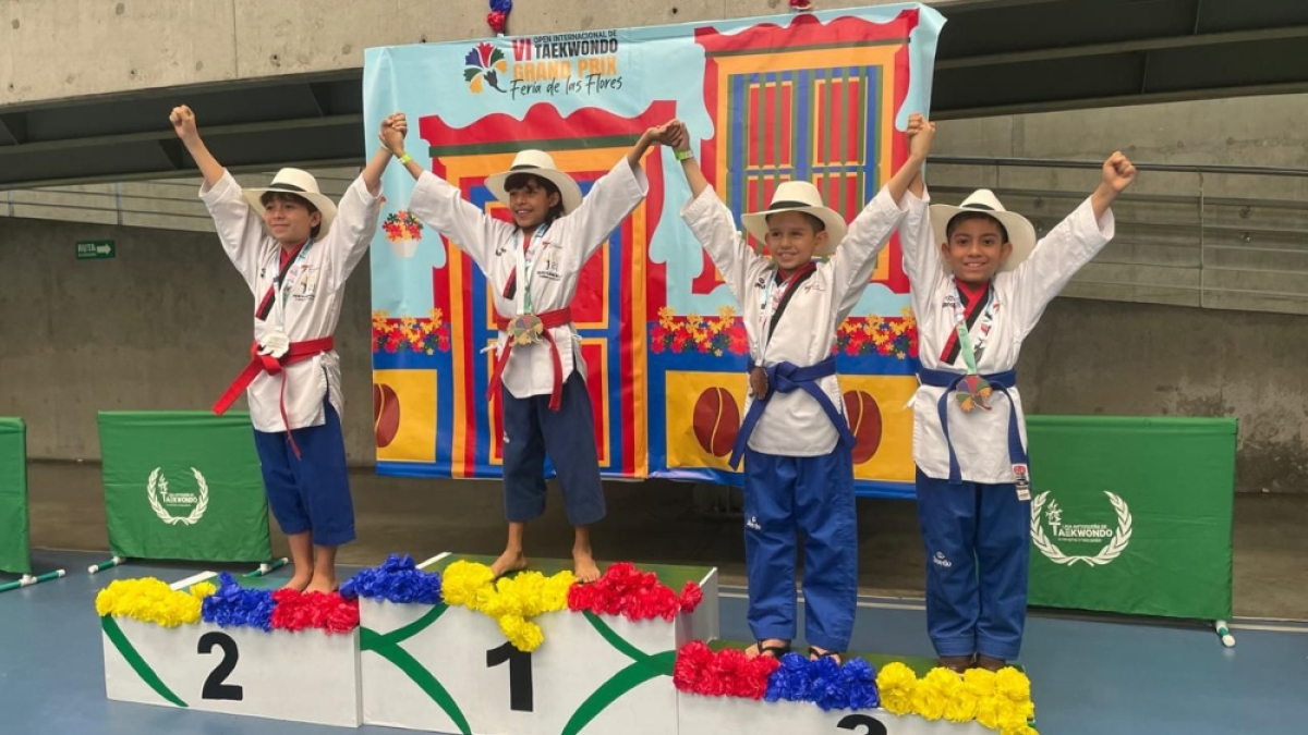 Dos niños ganaron medalla de bronce para Risaralda en el Grand Prix de Taekwondo