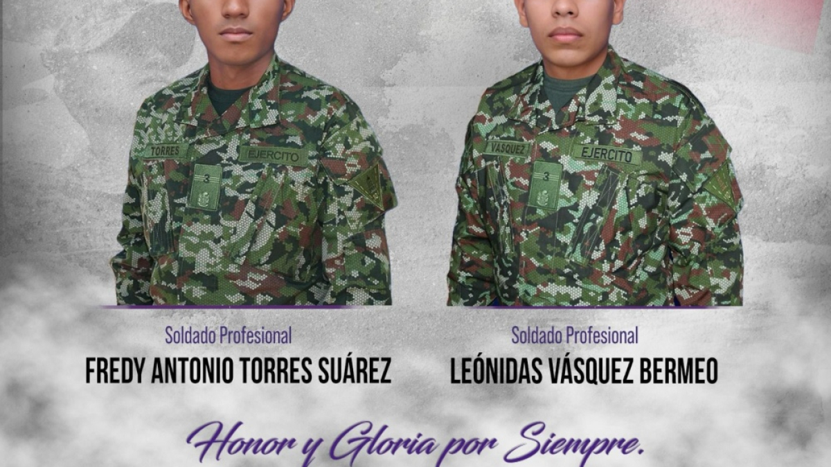 El Eln asesinó a dos soldados profesionales en el Catatumbo