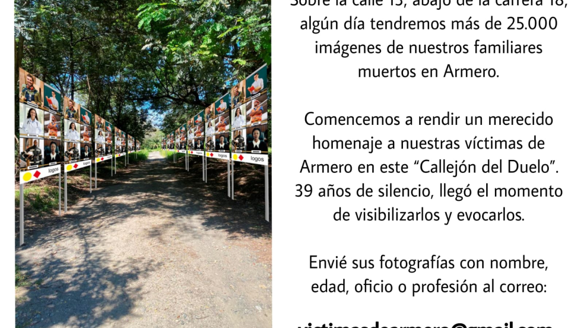 Afiche promocional de la iniciativa. Esa sería el Callejón del duelo.
