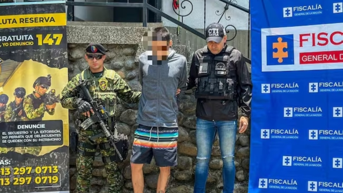 Capturaron en Pereira a alias Dani Tatuajes.