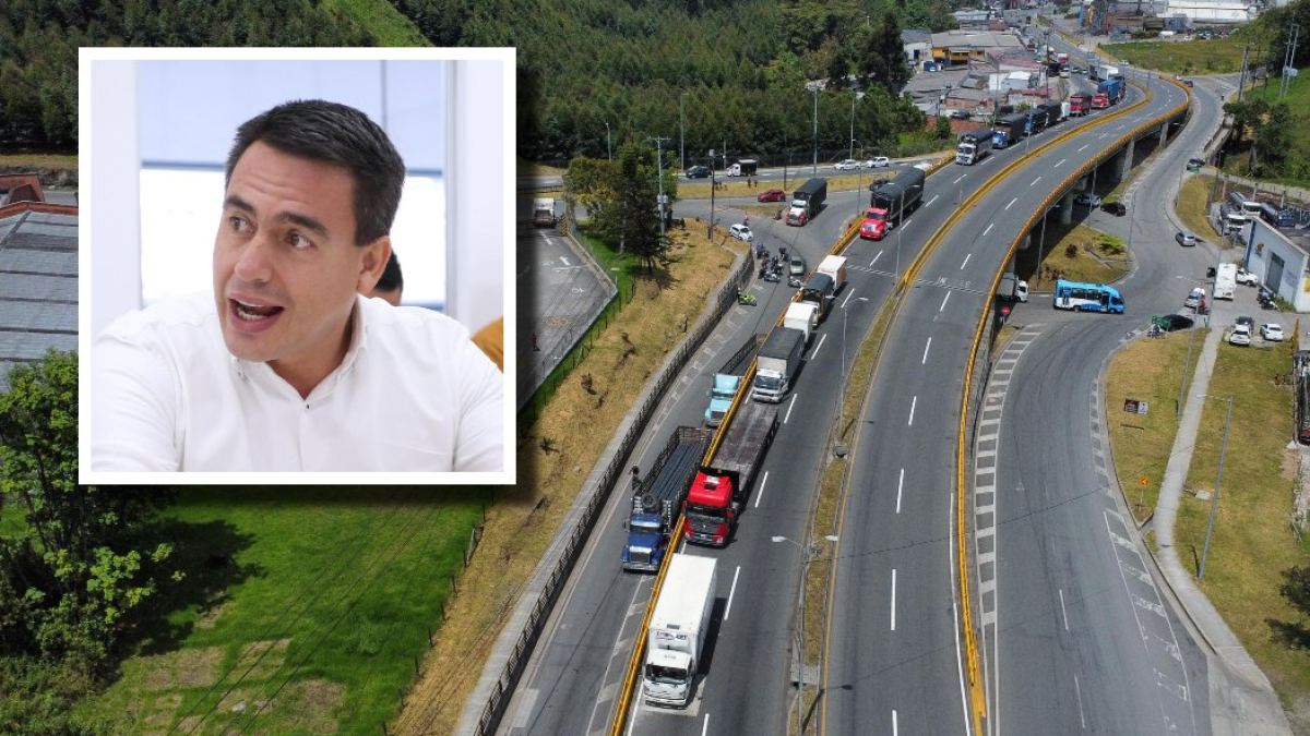 Así lucía este miércoles, a las 10:30 a.m., vía Panamericana en el sector de Maltería