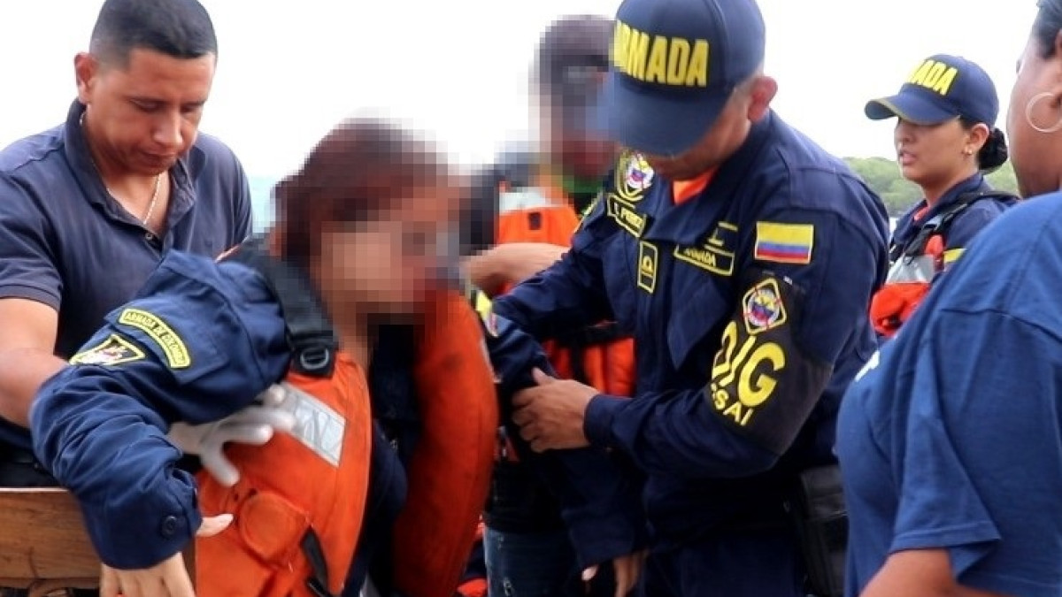 Foto | Cortesía armada colombiana | LA PATRIA En lo que va de 2024 han sido rescatadas 240 personas en el departamento del Archipiélago.