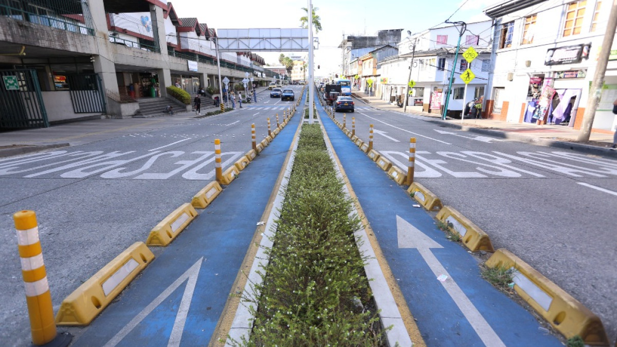 Este es el tramo entre Mercaldas y la Plaza Alfonso López en el que la Alcaldía de Manizales amplió el plazo hasta el 31 de octubre para terminar los trabajos.