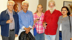 Exposición en la estación del tren de Chinchiná