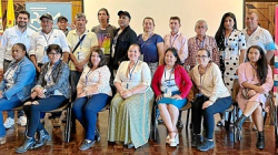 Representantes de la Mesa de Víctimas