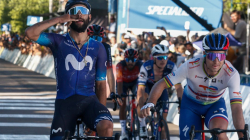 Gaviria se estrena con el maillot de Movistar y es nuevo líder de la Vuelta a San Juan