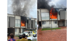 Una casa se incendió en conjunto residencial del barrio La Florida