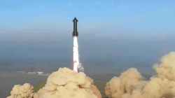 El cohete Starship explota poco después de despegar en los cielos de Texas (EE.UU.)