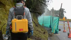 Gases en Cerro Bravo: temperatura de 66ºC, olor sin indentificar y vapores irritantes