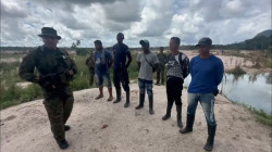 Militares venezolanos detuvieron a cuatro colombianos vinculados a la minería ilegal