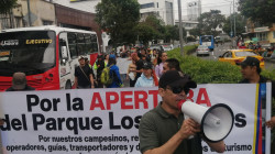 Se movilizan en Manizales exigiendo la reapertura del PNN Los Nevados