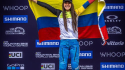 Valentina Roa logra bronce en la válida de EE.UU. y es líder de la Copa Mundo de Down Hill