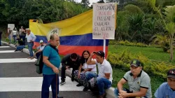 Realizan un nuevo plantón en el sector La Y (Chinchiná) para pedir un retorno