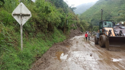 Intensas lluvias volvieron a tapar las vías en varios municipios de Caldas