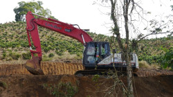 Cortan montaña y trazan vía Cartagena- Aerocafé 