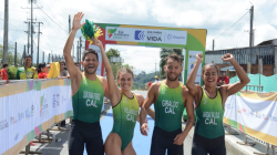 Cuarteta de Caldas gana oro en relevos del triatlón de Juegos Nacionales