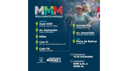 Conozca los cierres viales que habrá este domingo por la Media Maratón de Manizales